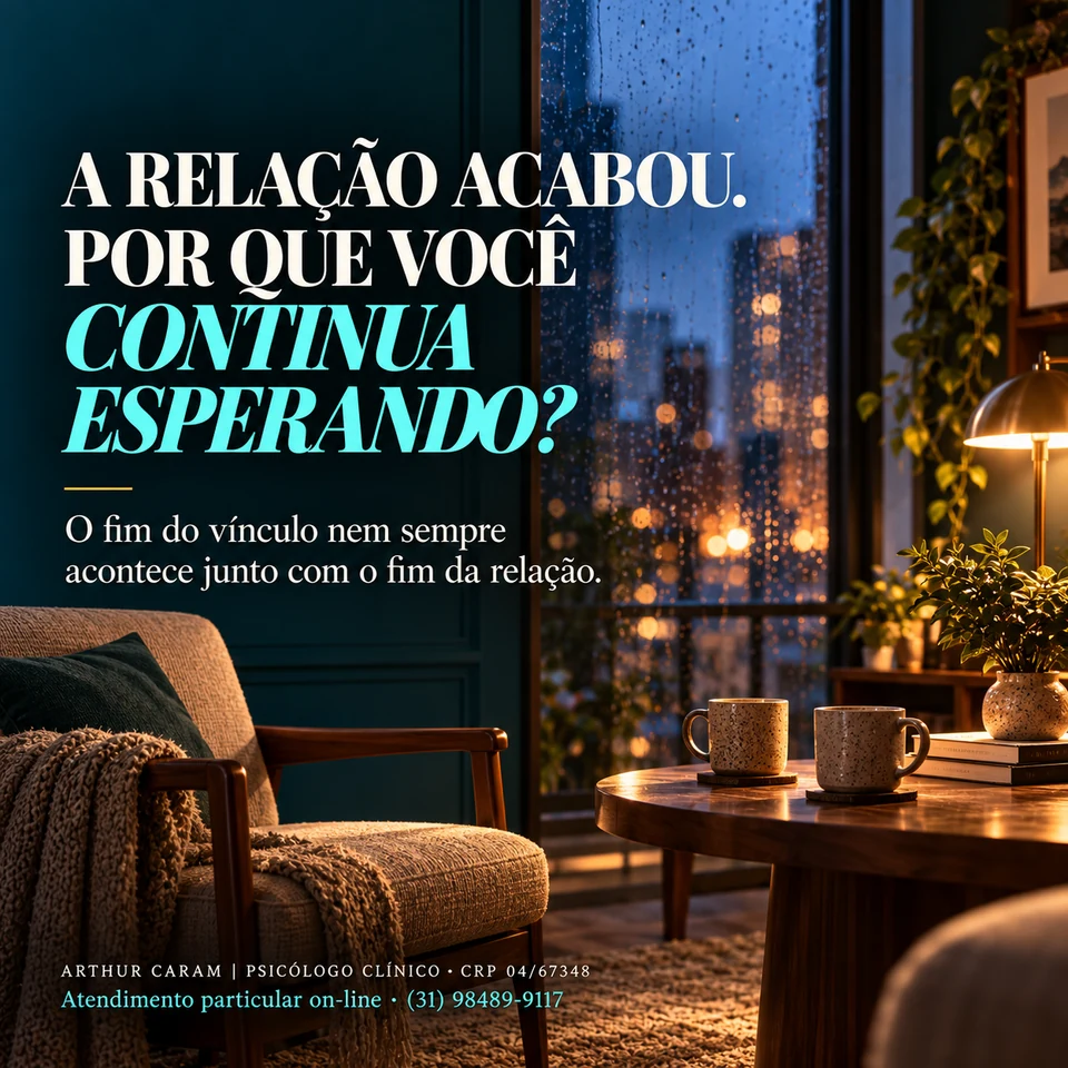 Arte do artigo: A relação acabou. Por que você continua esperando?