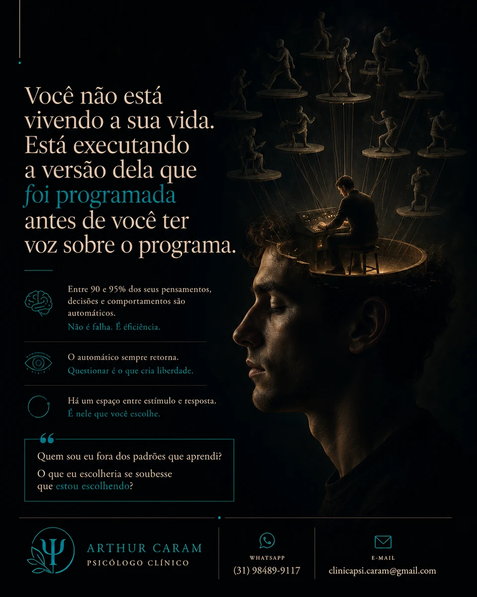 Arte original do post: Quem é você fora do piloto automático?