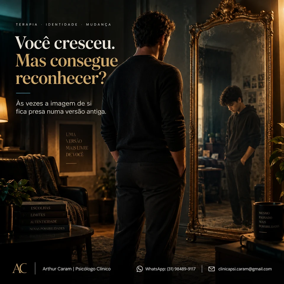 Arte original do post: Você cresceu. Mas consegue reconhecer?