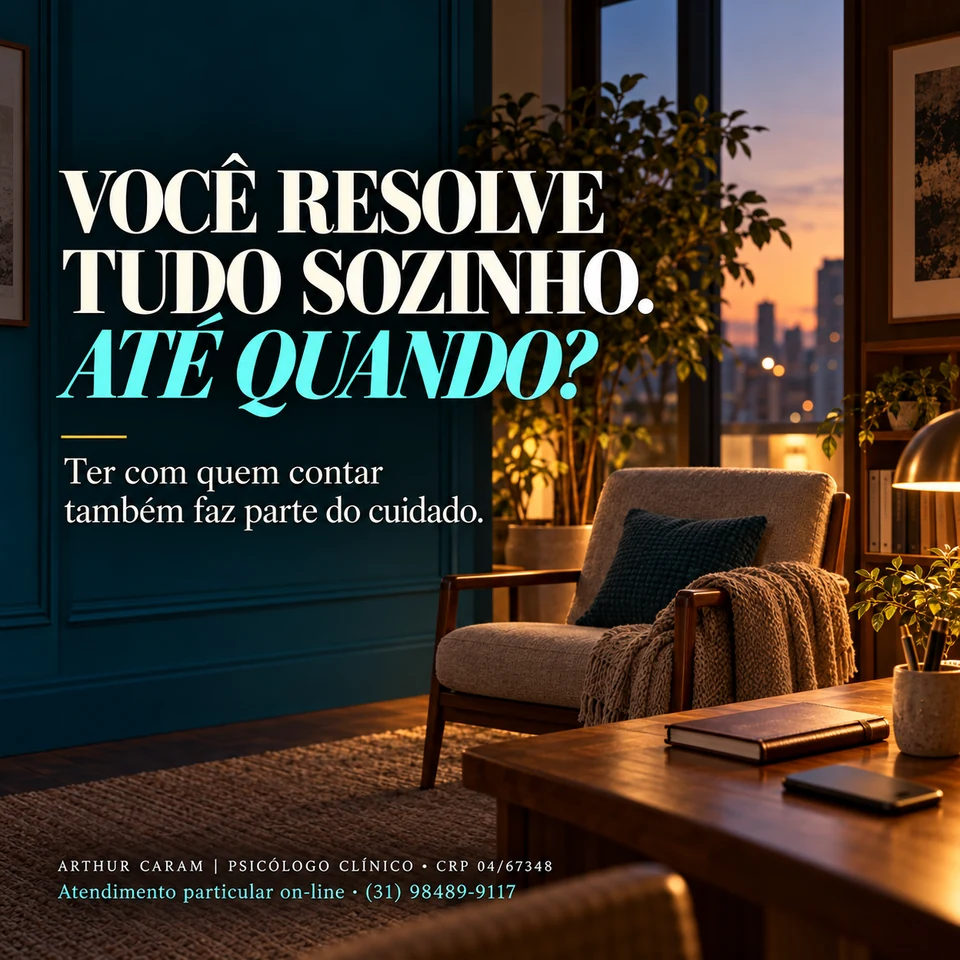 Arte do artigo: Você resolve tudo sozinho. Até quando?